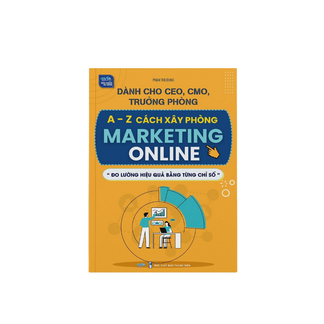 Bộ sách dành cho CEO, CMO, Trưởng phòng: A- Z Cách xây phòng Marketing online, Quản trị nhân sự và Quản trị chiến lược