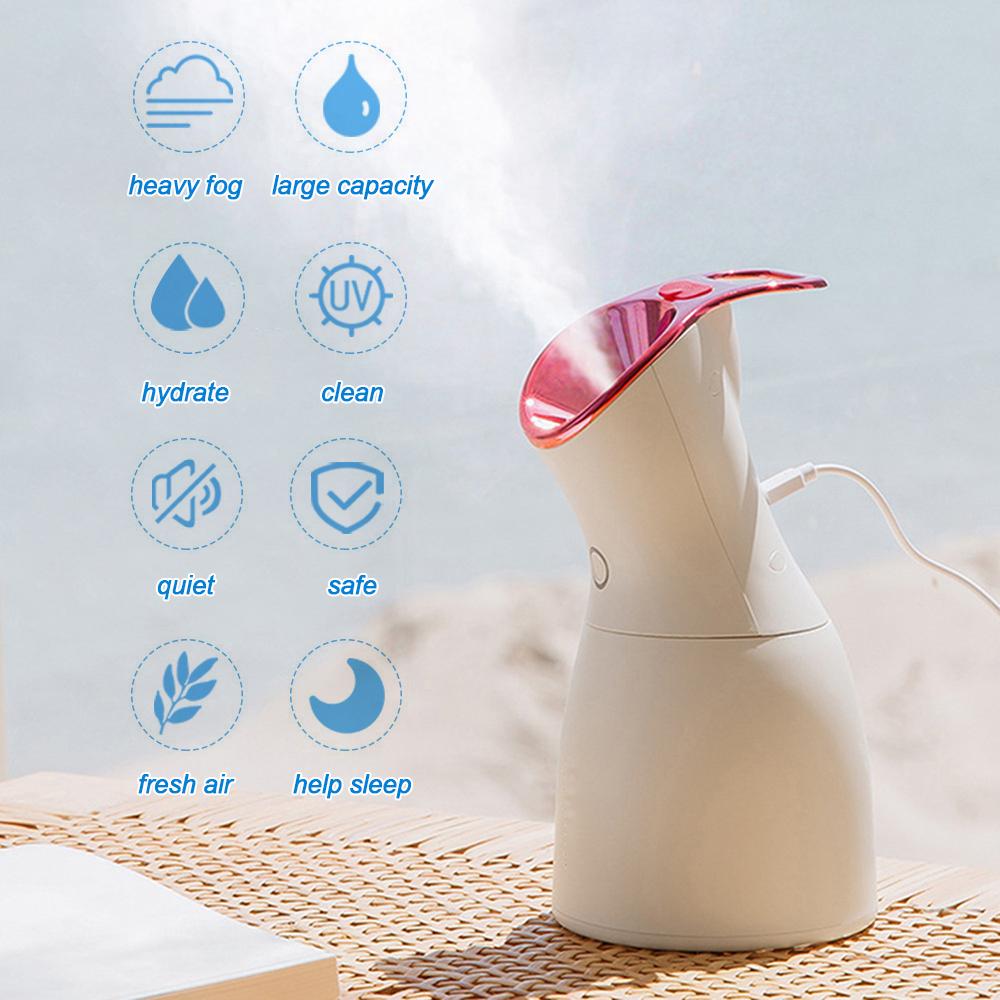 Máy phun sương xông tạo ẩm xông mặt Nano có thể sạc bằng USB dung tích 500ml