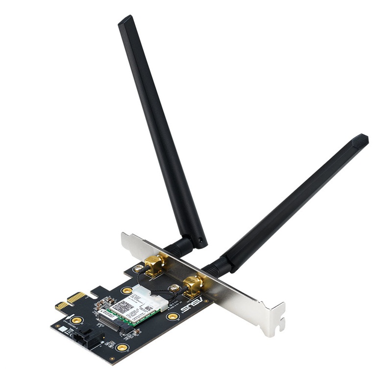Card Mạng Không Dây Wifi Asus PCE-AX3000 WiFi 6 Băng Tần Kép Bluetooth 5.0 Bảo Mật Mạng WPA3 OFDMA MU-MIMO - Hàng Chính Hãng