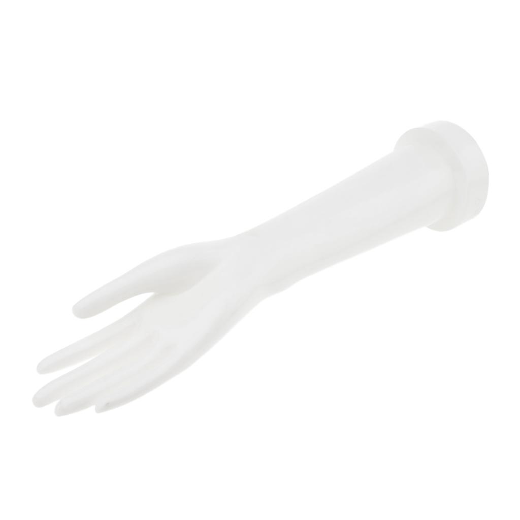 Fashion Mannequin Hand Display Female Glove Jewelry Model Stand Holder White