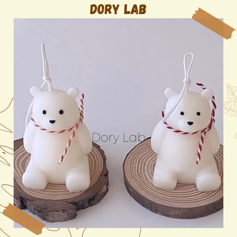 Nến Thơm Gấu Con Đeo Chuông Cute, Phụ Kiện Trang Trí, Quà Tặng - Dory Lab