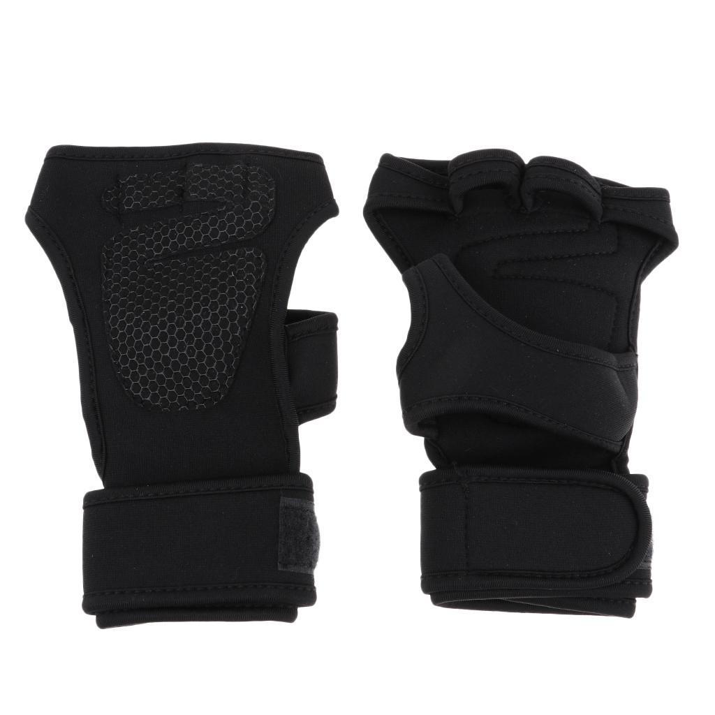 Unisex Wrist Support Half Finger Cycling Motorcycle Gloves