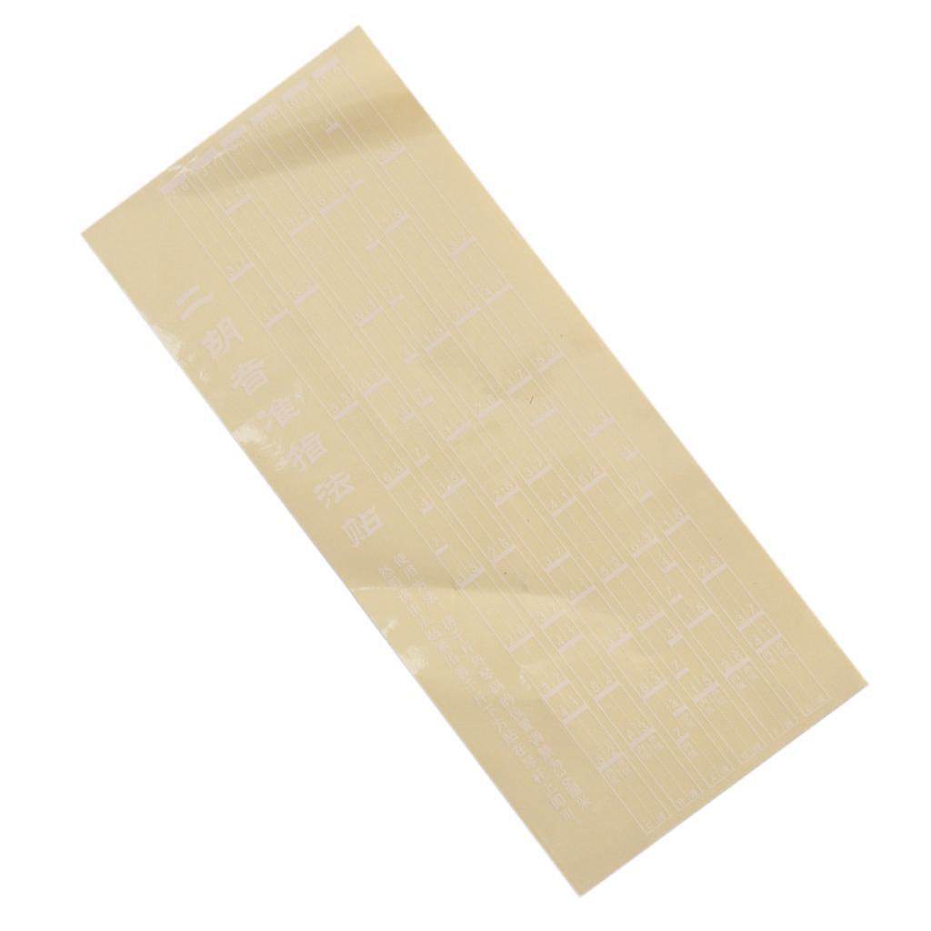 1Pc 36cm Erhu Note Position Chart Sticker Fingerboard Sticker Guide Parts