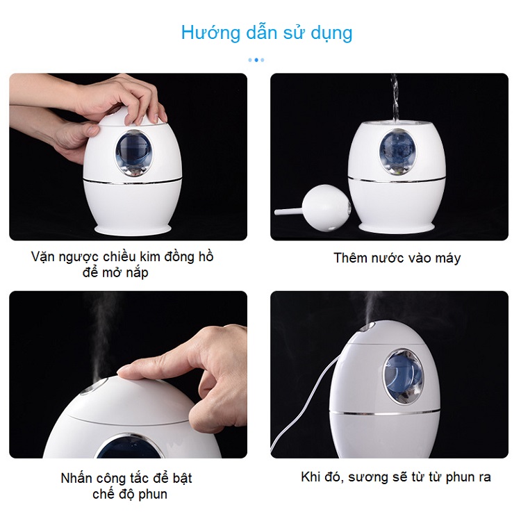 Máy Phun Xương Giúp Tạo Độ Ẩm M188 (Hình Bầu Dục)