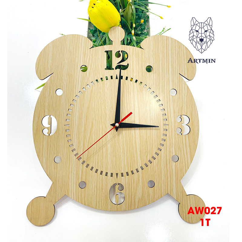 AW027 - Đồng Hồ Gỗ Decor – Đồng Hồ Treo Tường Trang Trí Nhà Độc Lạ