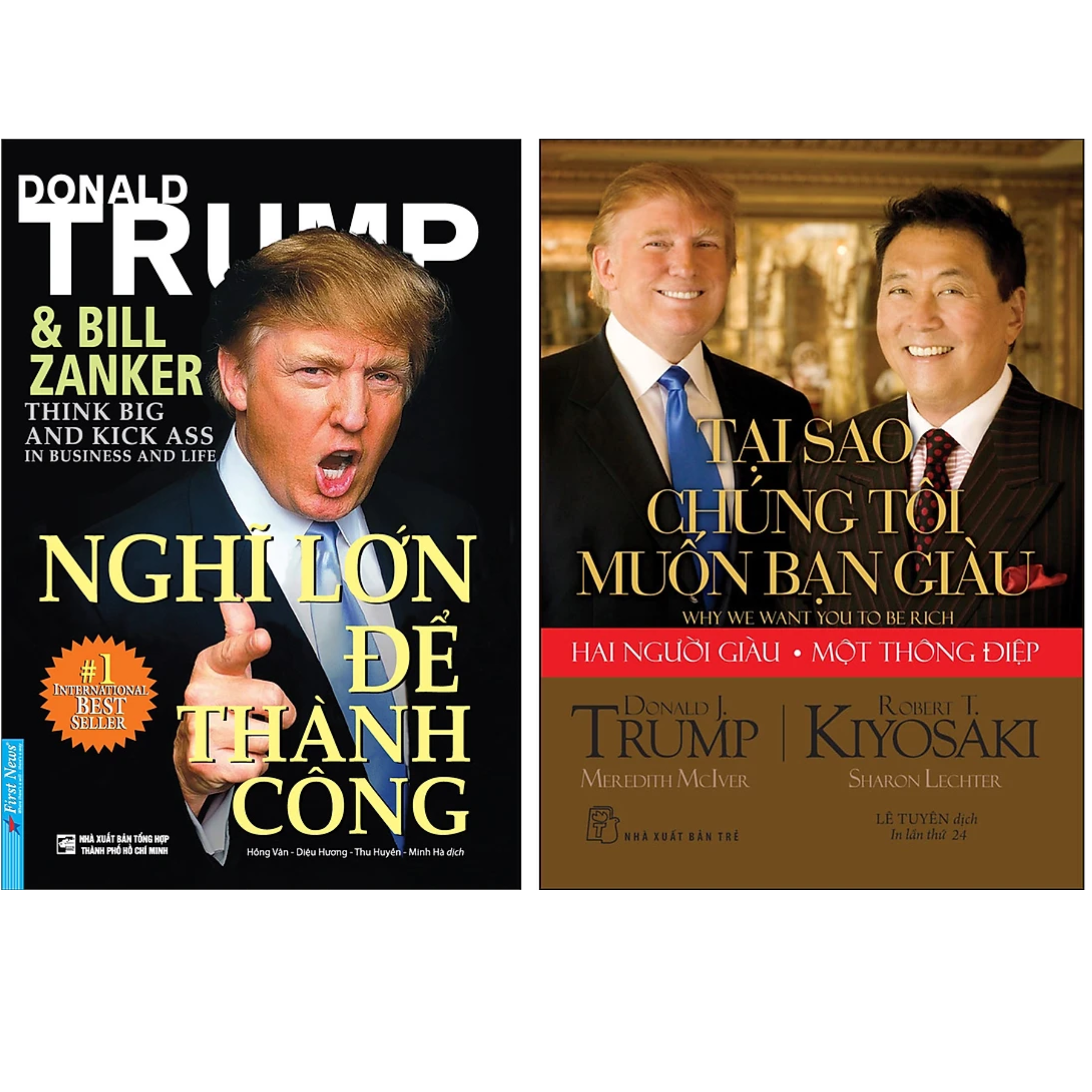 Combo 2Q: Nghĩ Lớn Để Thành Công - Donald Trump + Tại Sao Chúng Tôi Muốn Bạn Giàu (Bí Quyết Làm Giàu Của Doanh Nhân Thành Đạt)