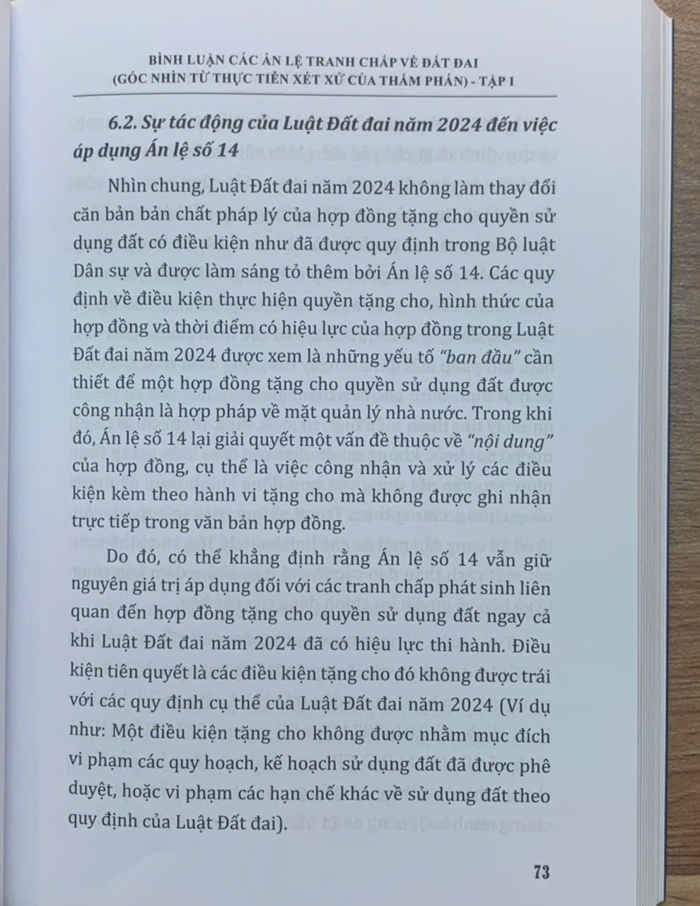 Bình luận các án lệ tranh chấp về đất đai – Góc nhìn từ thực tiễn xét xử của Thẩm phán (tập 1 và 2)
