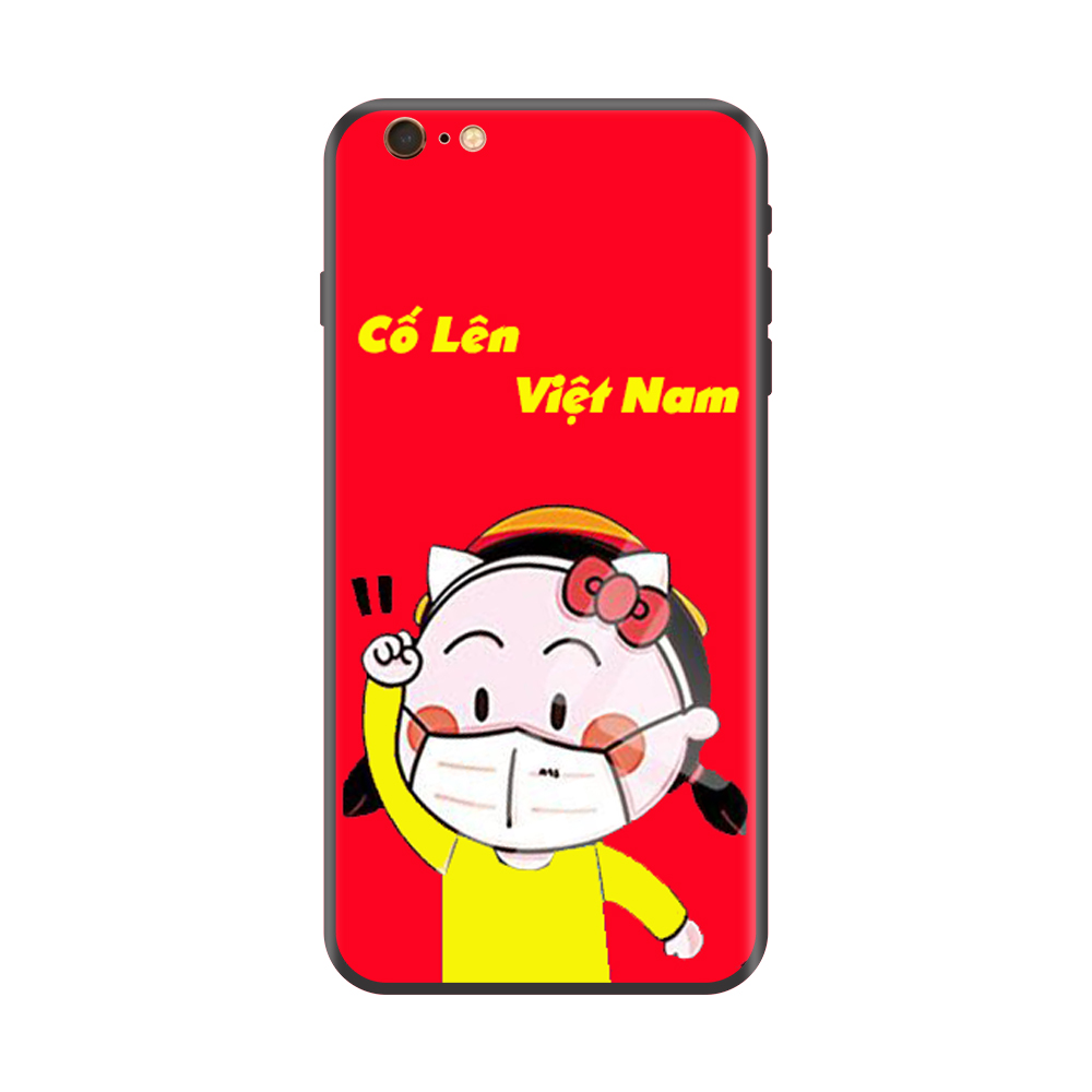 Ốp lưng Viền Dẻo TPU cho điện thoại IPHONE 6/6S Cổ Vũ Cố Lên Việt Nam Mẫu 1