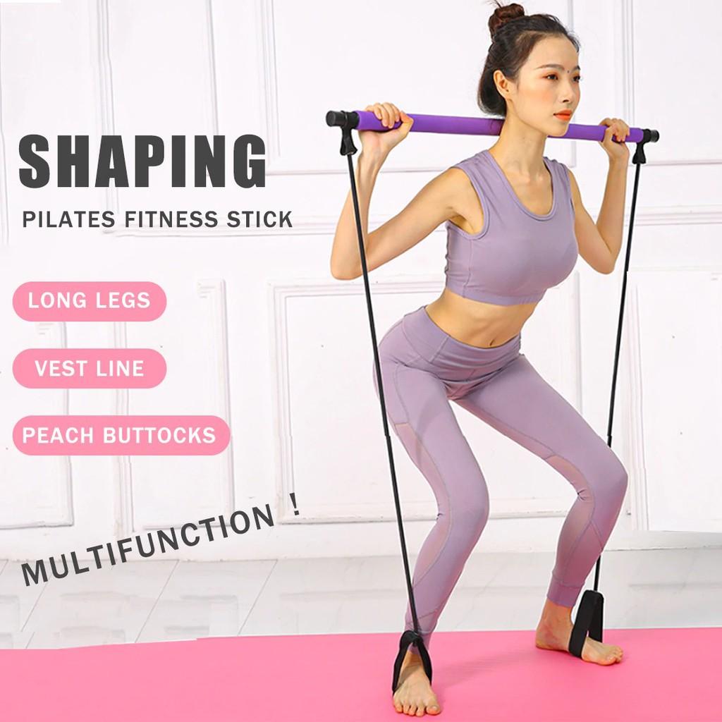 Thanh Tập Pilates Có Dây Kháng Lực chính hãng SPORTY YGW15 Tập YOGA, Tay Lưng Ngực Mông Chân Đùi