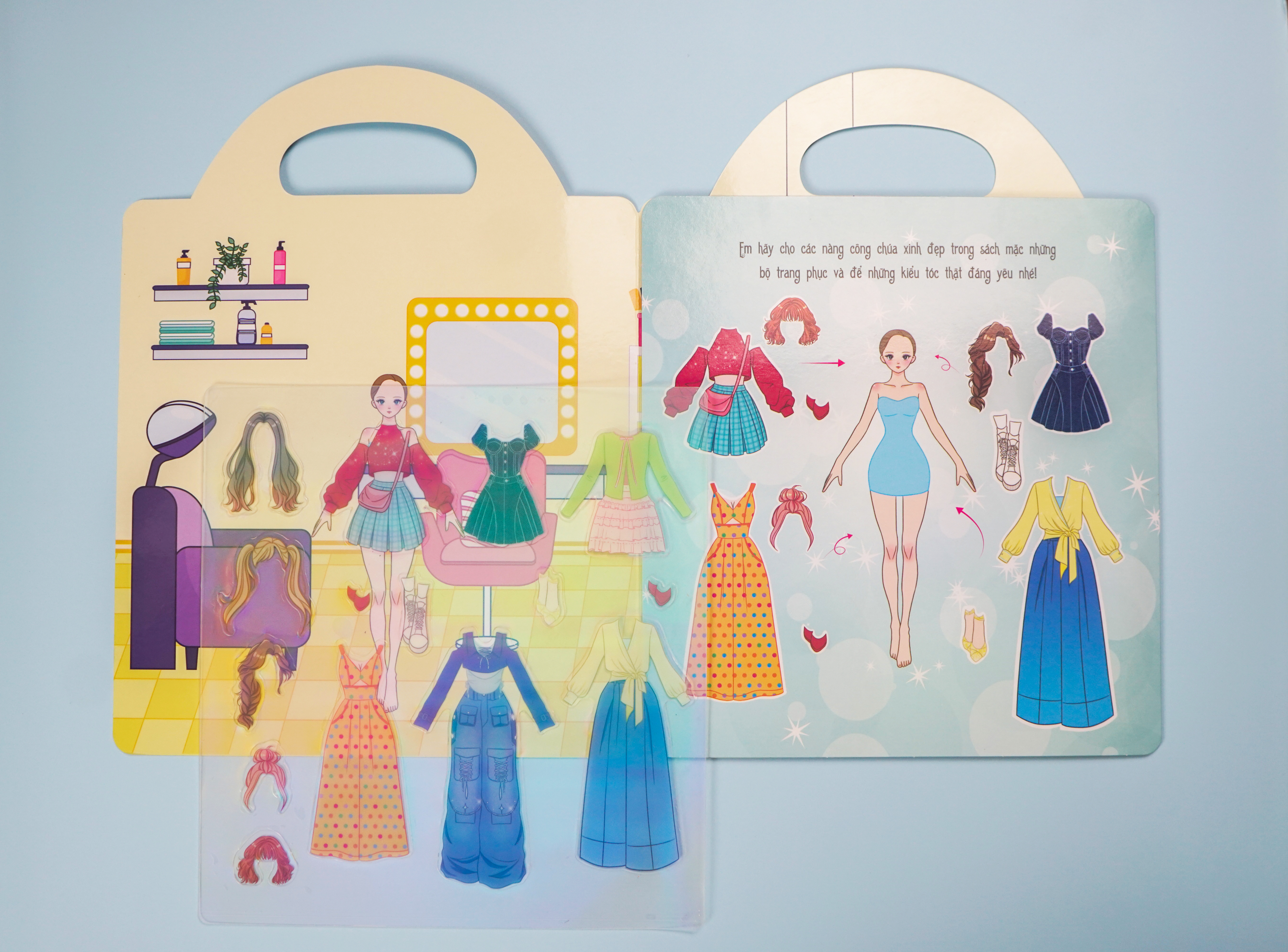 Sách Bóc Dán Sử Dụng Nhiều Lần - Dán Hình Công Chúa - ảnh 4