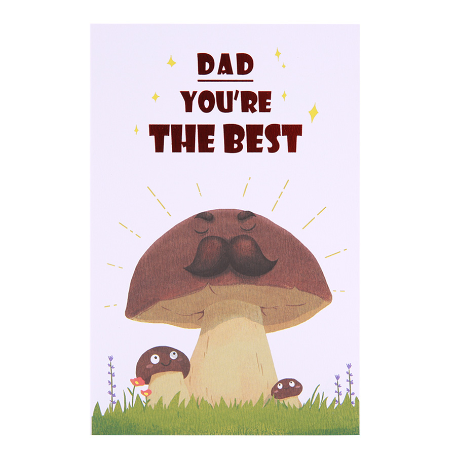 Thiệp tặng cha The Best dad