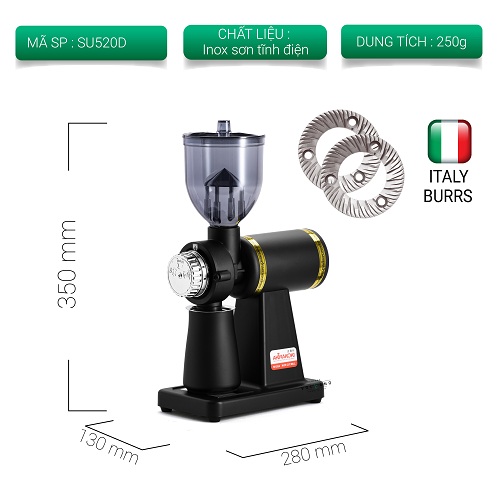 Máy xay cà phê mini Akirakoki_lưỡi xay made in Italy