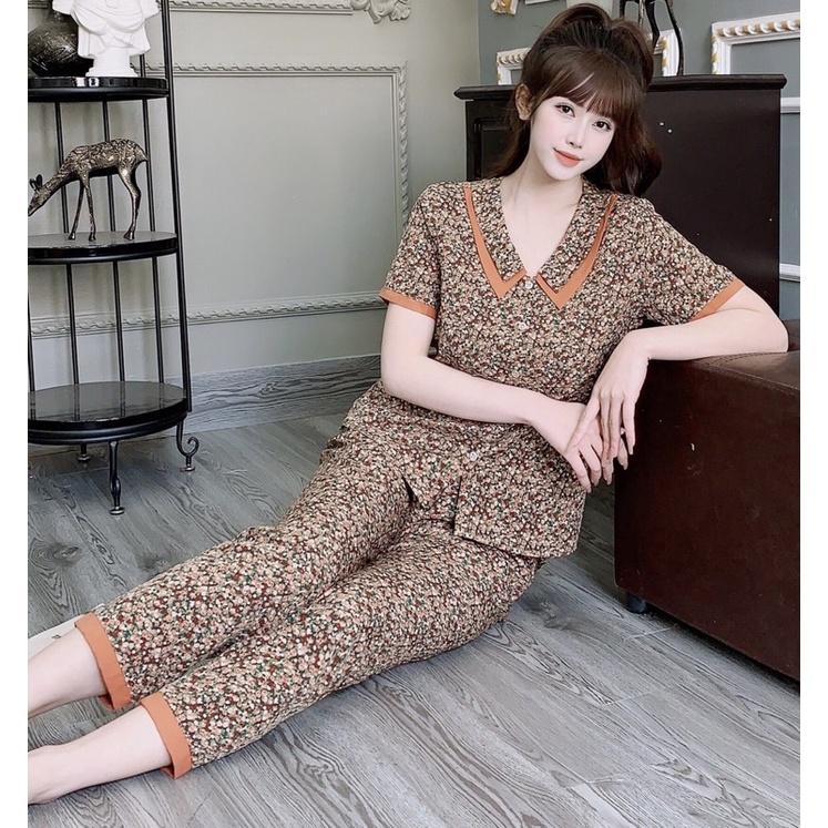 Đồ bộ mặc nhà chất lụa hàn