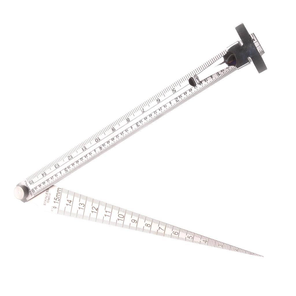 Foldable Set Double Side  Ruler&Straight Ruler Measuring Tools  Gauge