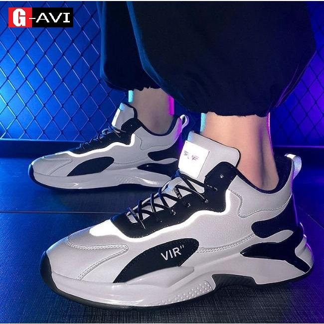 Giày Sneaker Nam Tăng 5cm Phản Quang Đẹp Thời Trang Phong Cách Trẻ Trung Dễ Phối Đồ SVISHOP - K88