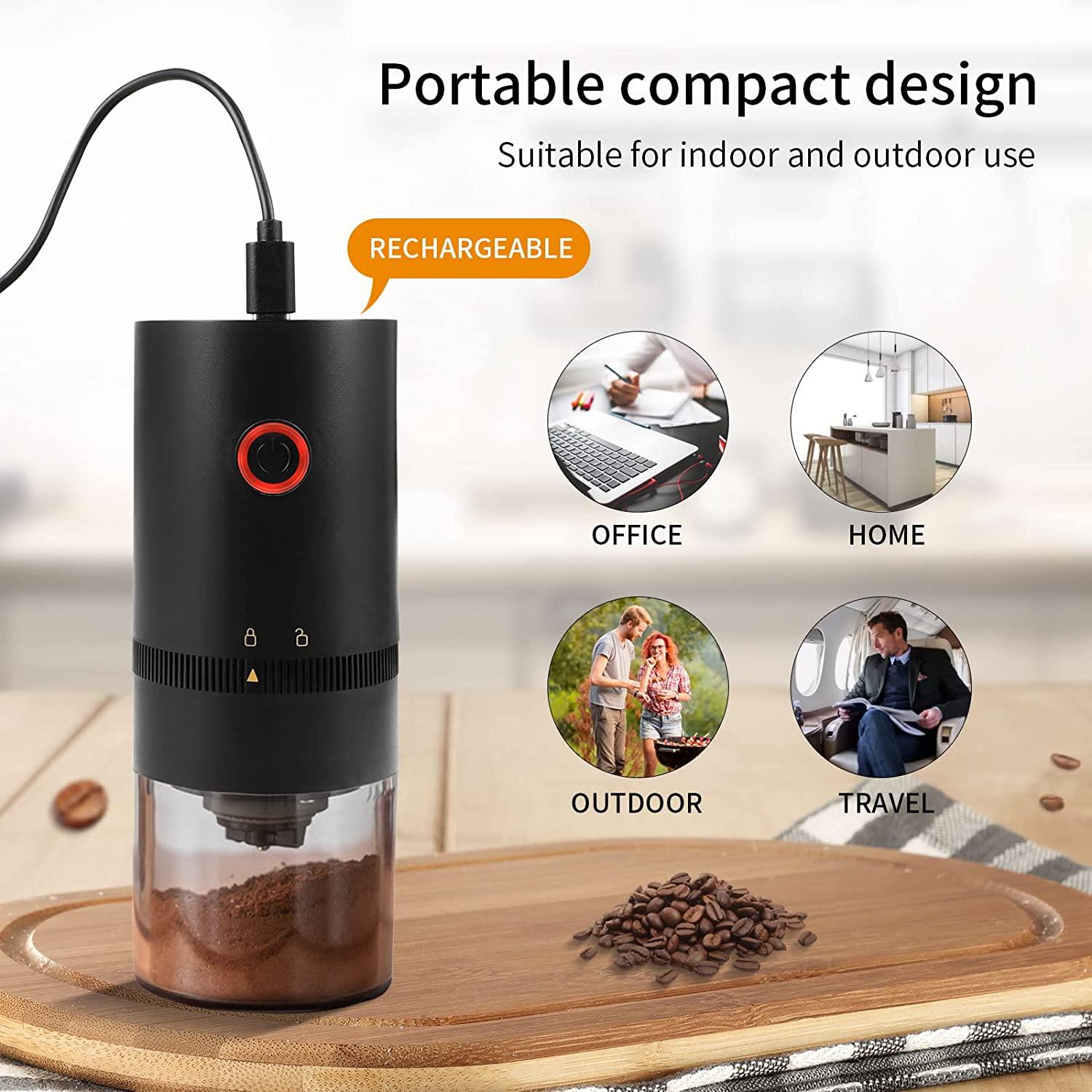 Máy Xay Cà Phê Điện Cầm Tay, Máy Xay Tự Động Nhỏ Máy Xay Hạt Cà Phê