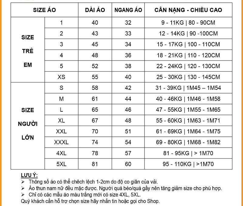 Áo Thun Gia Đình Ngôi Sao Cao Cấp - Màu Trắng (GD342T)