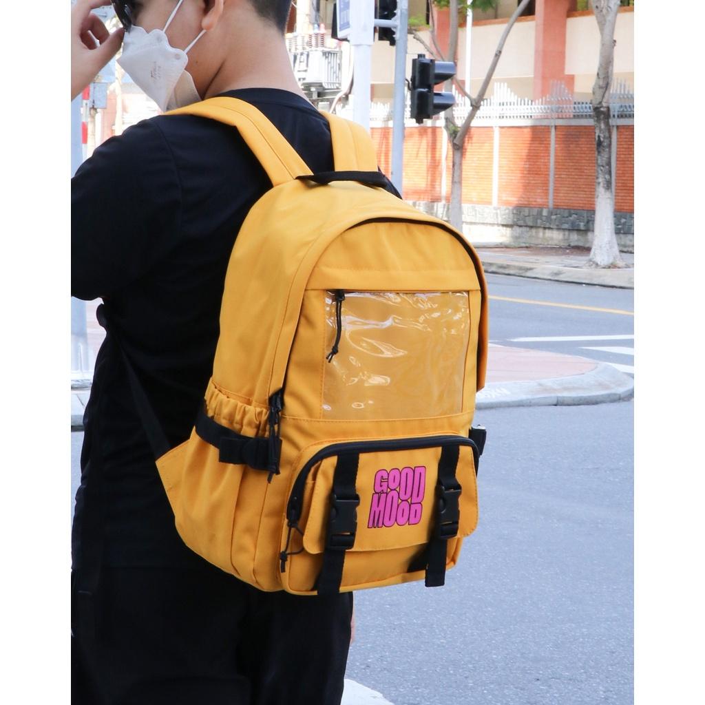 Balo học sinh Unisex, chất dù nhẹ bền, kiểu dáng teen - BOM