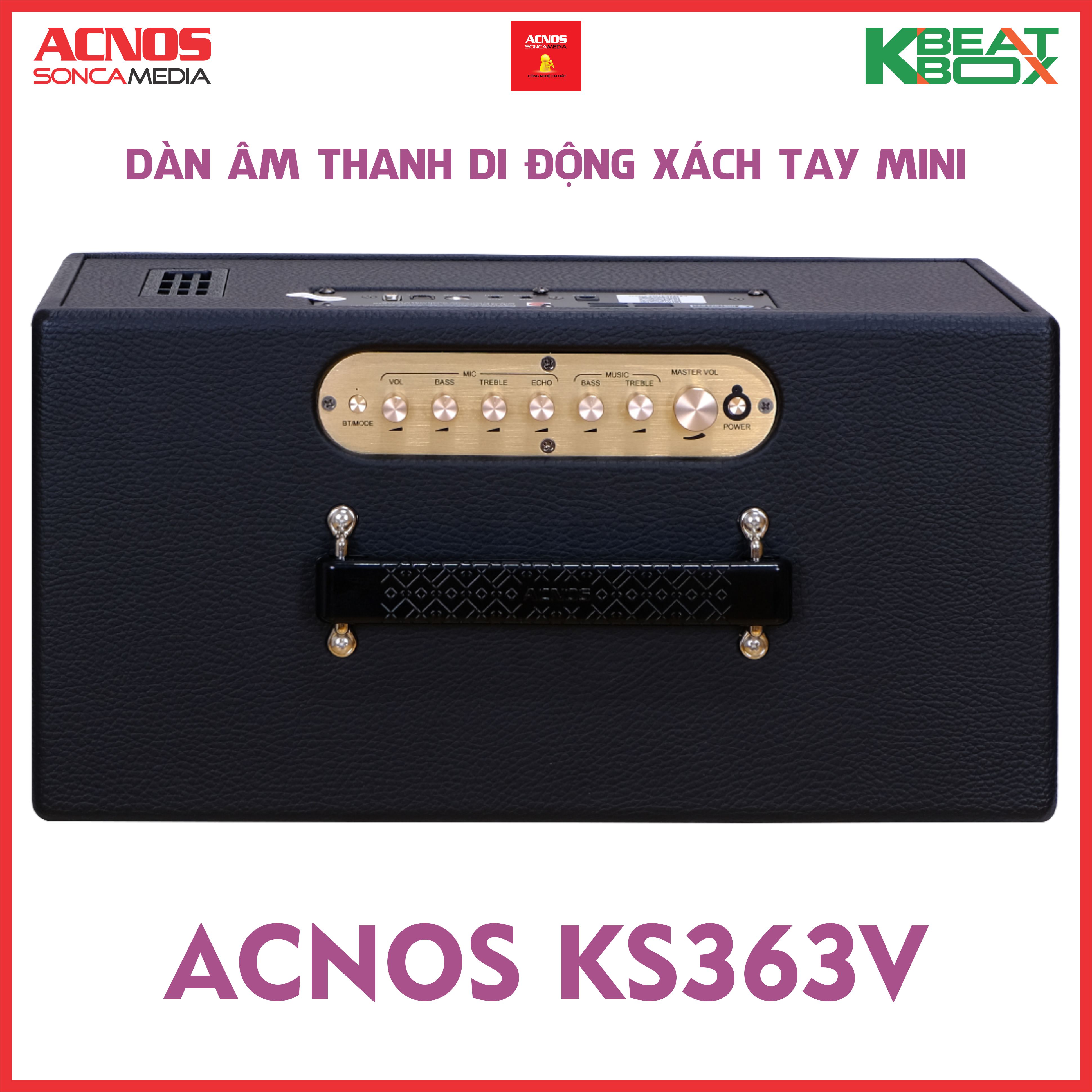 Dàn âm thanh di động xách tay mini ACNOS KS363V