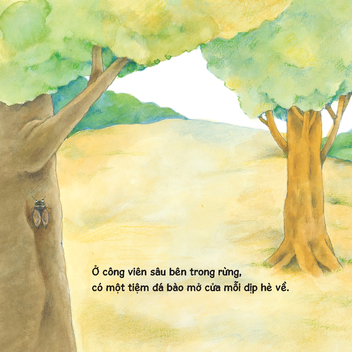 Tiệm đá bào vui vẻ - Sách tranh ehon Gấu con Kuma - Những chuyện nhỏ hàng ngày