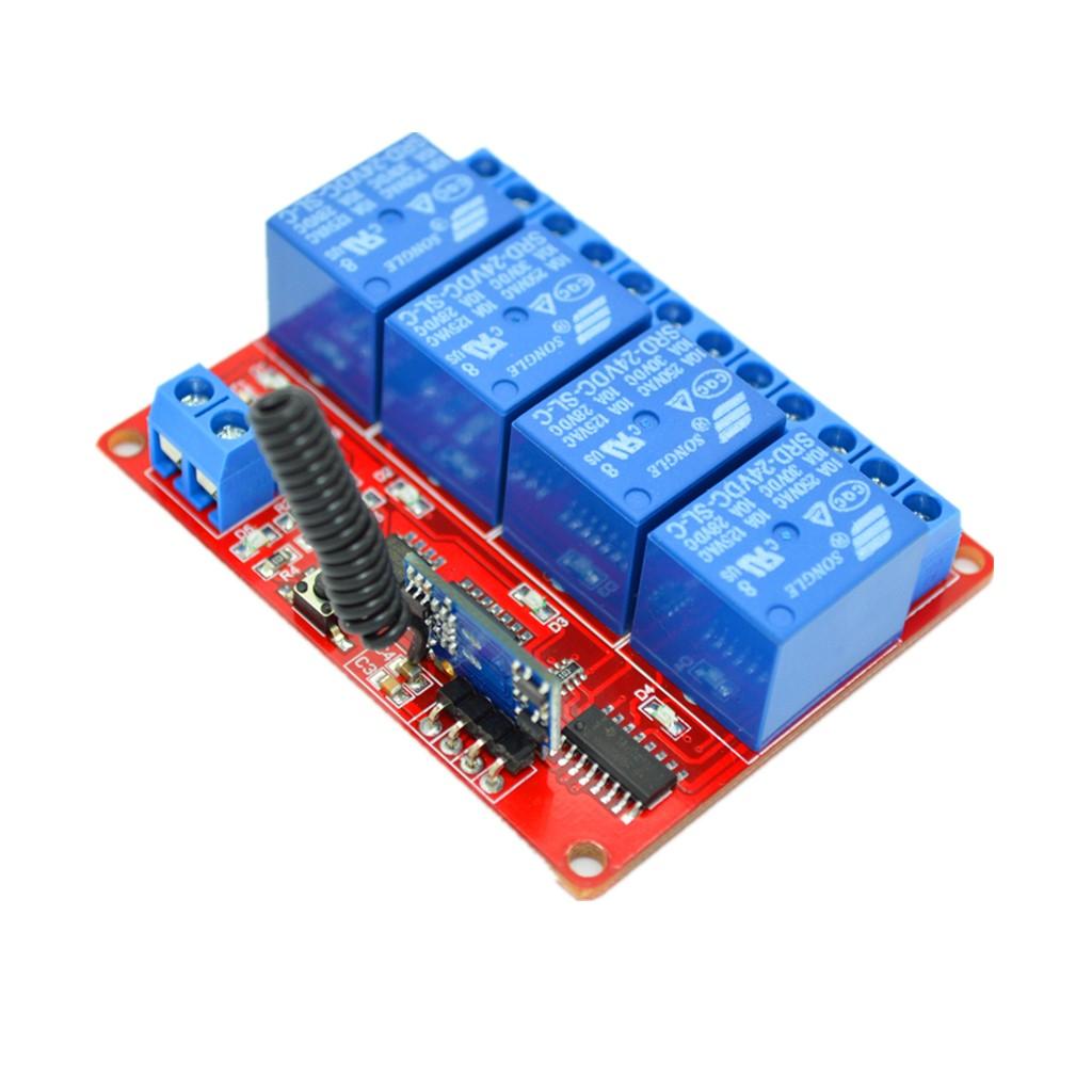 4CH Relay Wireless Remote Control with 30m Distance Receiver