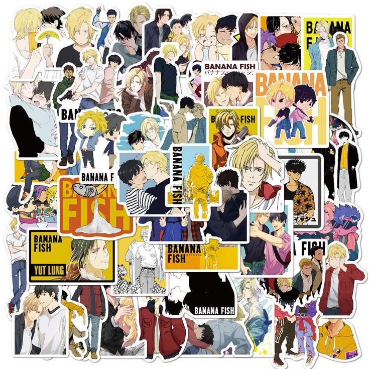 Sticker dán cao cấp Anime Nhật Bản BANANA FISH Cực COOL ms#141