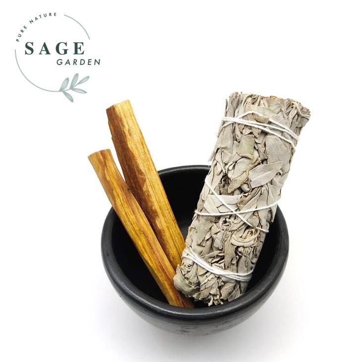 SET KHỞI ĐẦU (1 Xô Trắng 10cm + 1 Palo Peru 7-8gr)_SAGE GARDEN