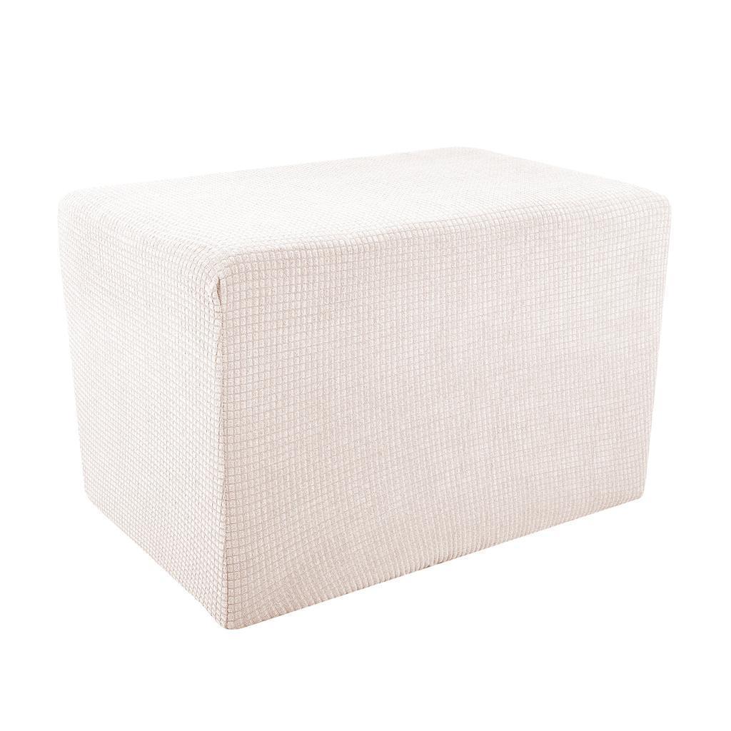 Stretch Ottoman Pouf Cover Footrest Stool Slipcover Protector