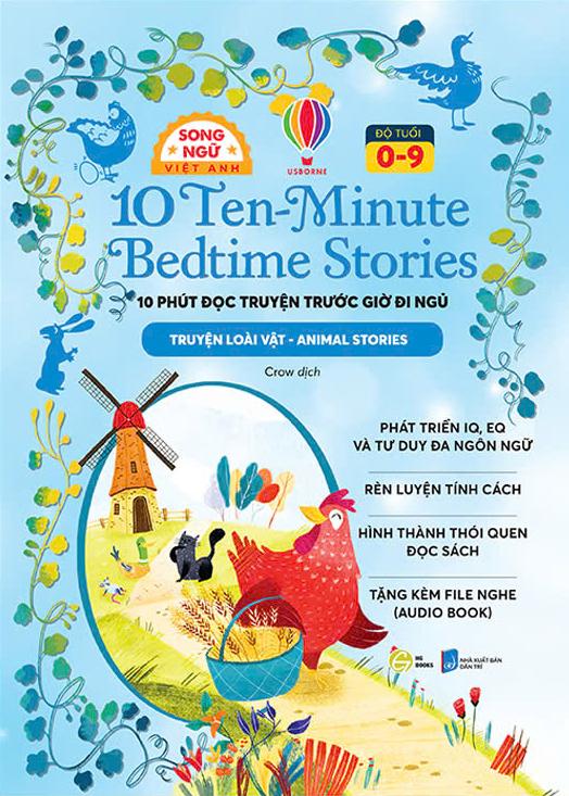 Sách - 10 Ten-Minutes Bedtime Stories - 10 Phút Đọc Truyện Trước Giờ Đi Ngủ - Animal Stories - Truyện Loài Vật - Song Ngữ Việt-Anh