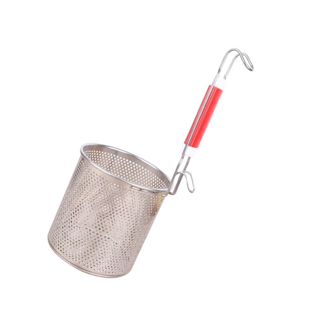 2-3pack Kitchen Pasta Noodle Food Strainer, Stainless Steel, Deep Fry Basket