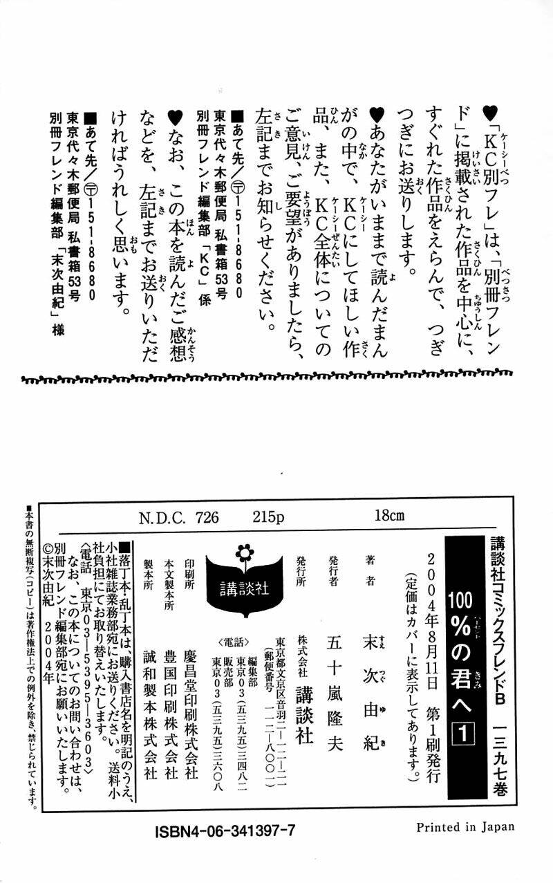 100% no kimi e chapter 4 55