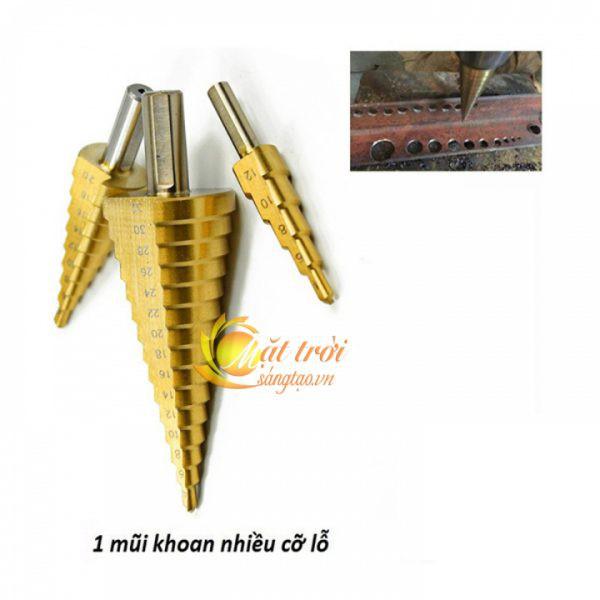 Bộ 3 mũi khoan tháp đường kính từ 4mm – 32mm rãnh thẳng