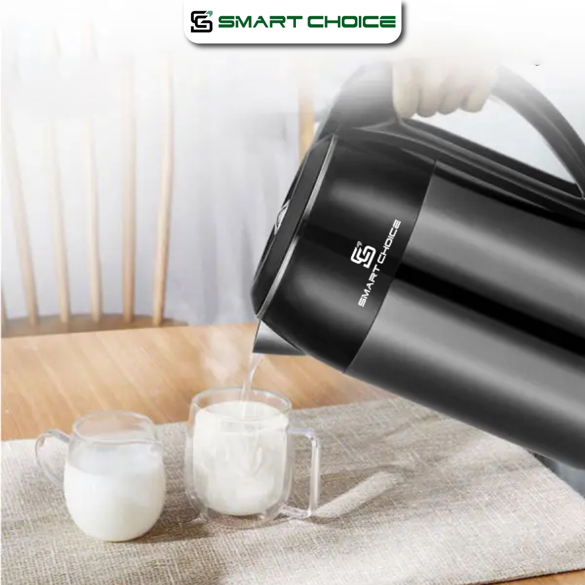 Ấm Siêu Tốc SMARTCHOICE SCG-K004 1.8L Có Nút Giữ Ấm Tiện Lợi, Công Nghệ Sôi Nhanh BH 18 Tháng Hàng Chính Hãng