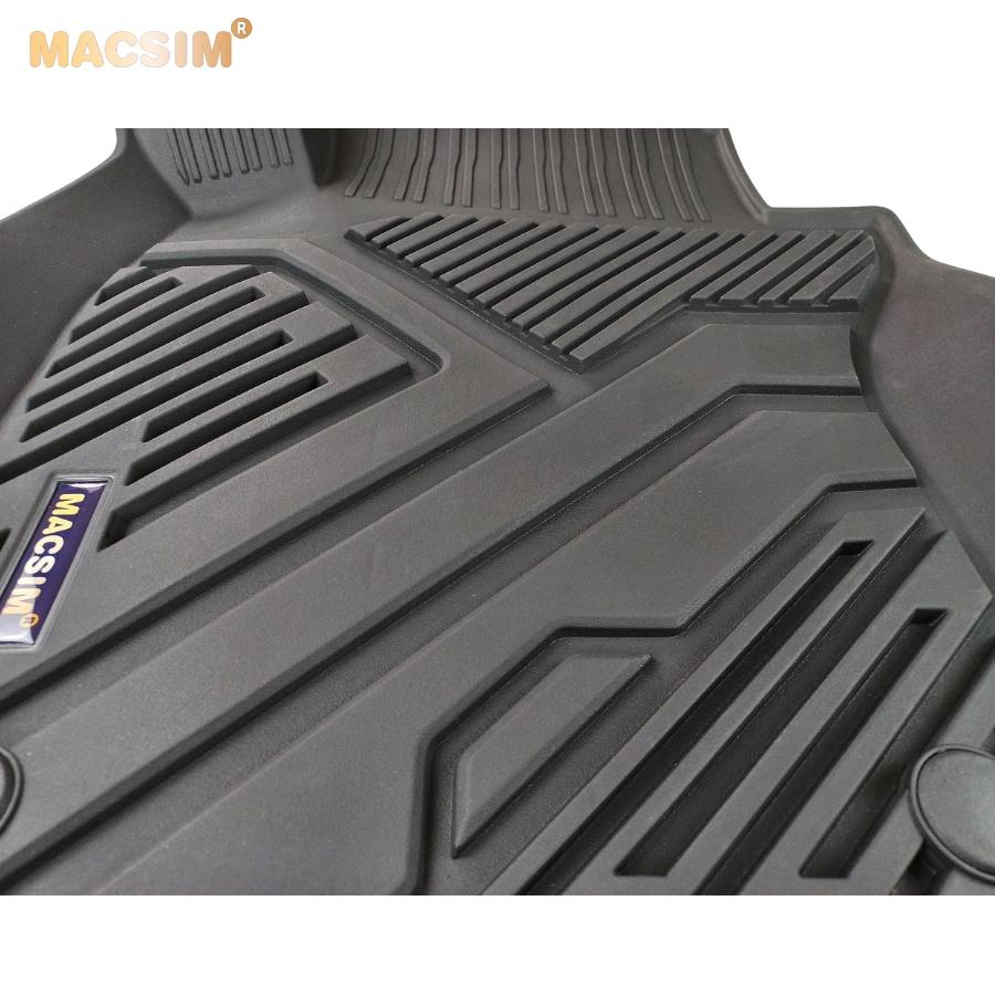 Thảm lót sàn xe ô tô MAZDA 3 2019 - nay nhãn hiệu Macsim - chất liệu nhựa TPE đúc khuôn cao cấp - màu đen