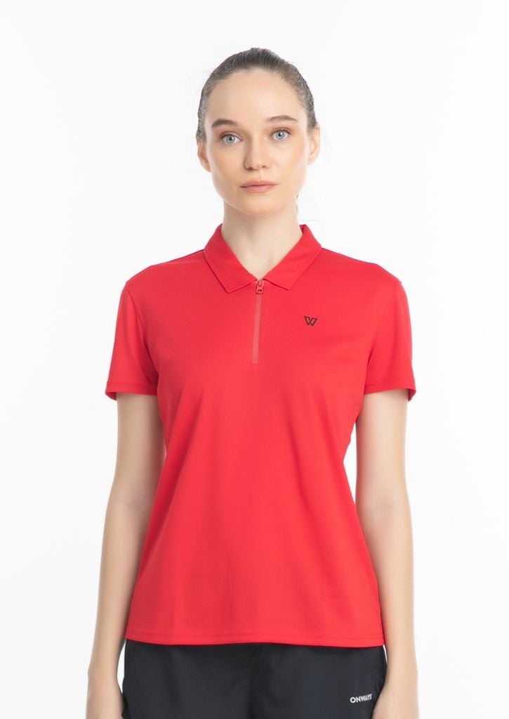 ÁO THỂ THAO THỜI TRANG ONWAYS NỮ COFFEE ZIP POLO WOMEN