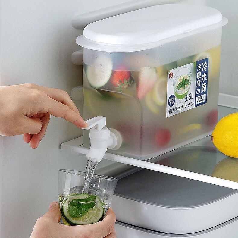 Bình nước có vòi 3,5 lít để tủ lạnh, Bình đựng nước hoa quả có vòi để bàn, tủ lạnh