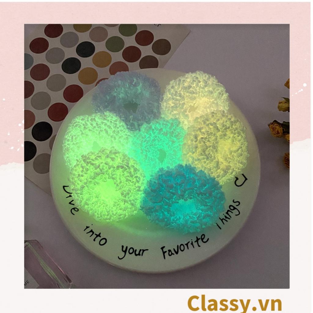 Dây cột tóc Classy phát sáng ban đêm 2 màu led hồng và xanh PK1400