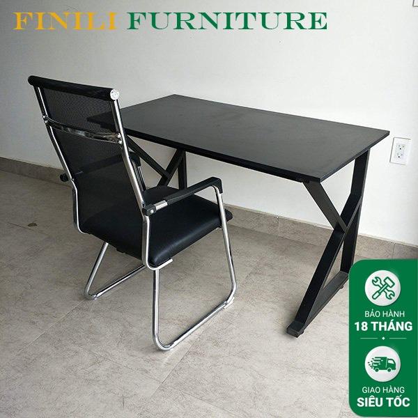 Bàn học bàn làm việc chân sát chữ K mới FBH05