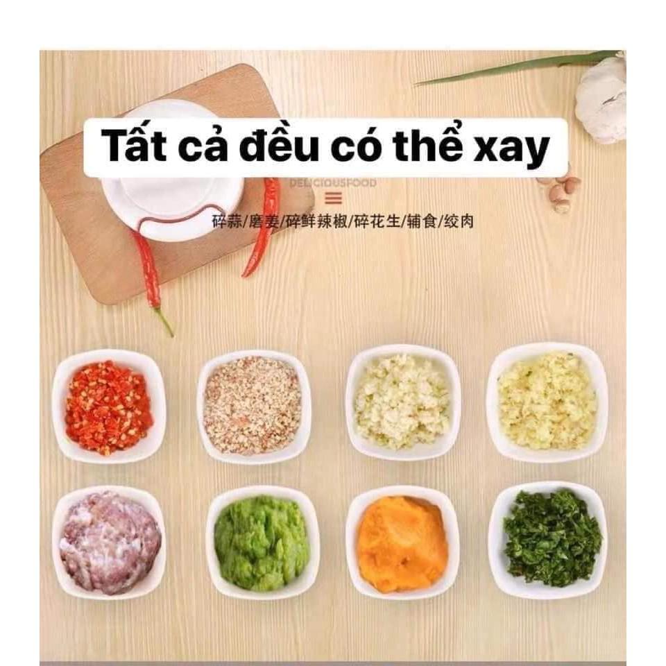 Cối xay tỏi ớt cầm tay đa năng tiện dụng, dụng cụ xay tỏi ớt đa năng