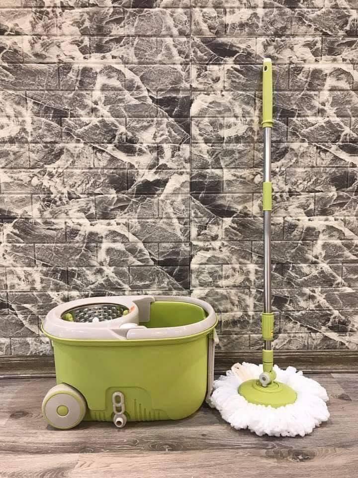 Bộ Cây Lau Nhà Xoay Tay 360 Độ Lock &amp; Lock MOP-L003 - 2 Bông Lau