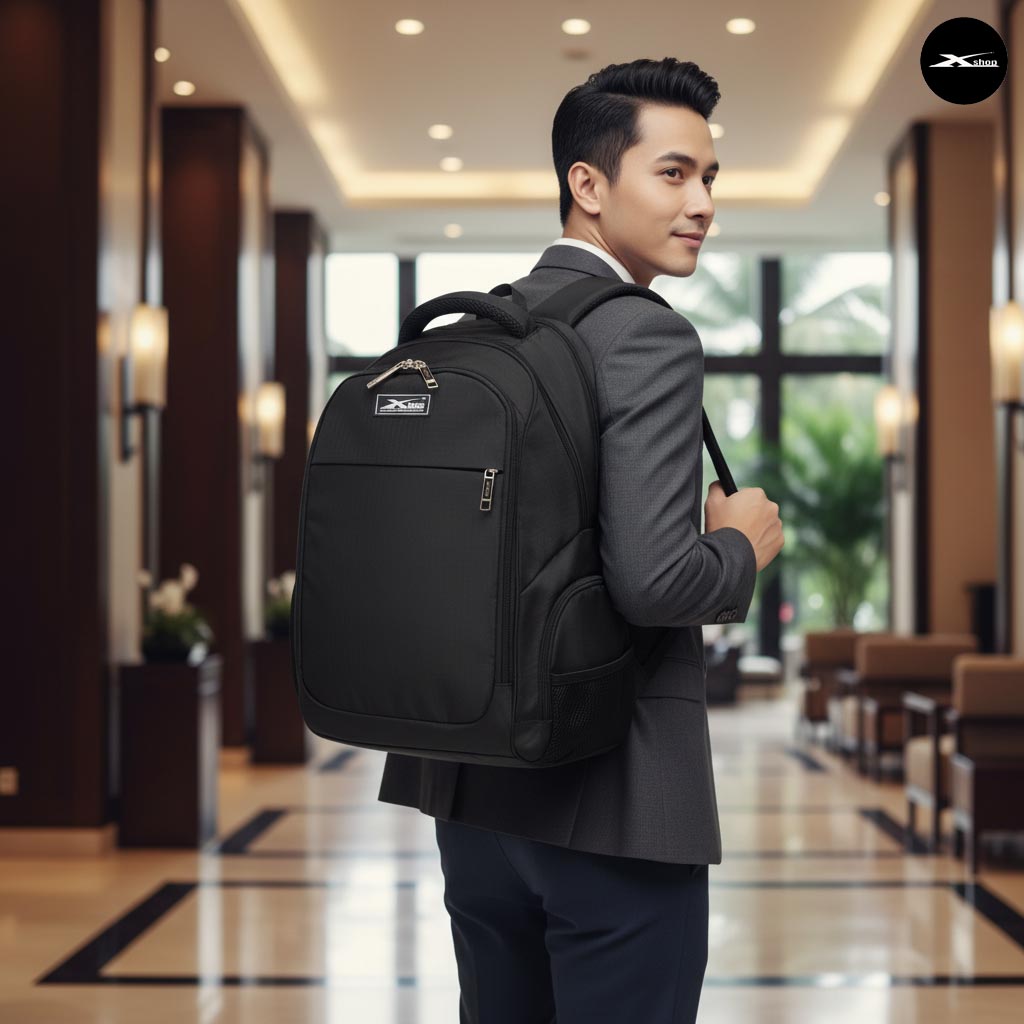 Balo Du Lịch Cao Cấp Đa Năng Xbags XB1002 – Balo Laptop 17 Inch Chống Nước, Nhiều Ngăn Tiện Dụng, Thiết Kế Thời Trang Sang Trọng Hiện Đại!
