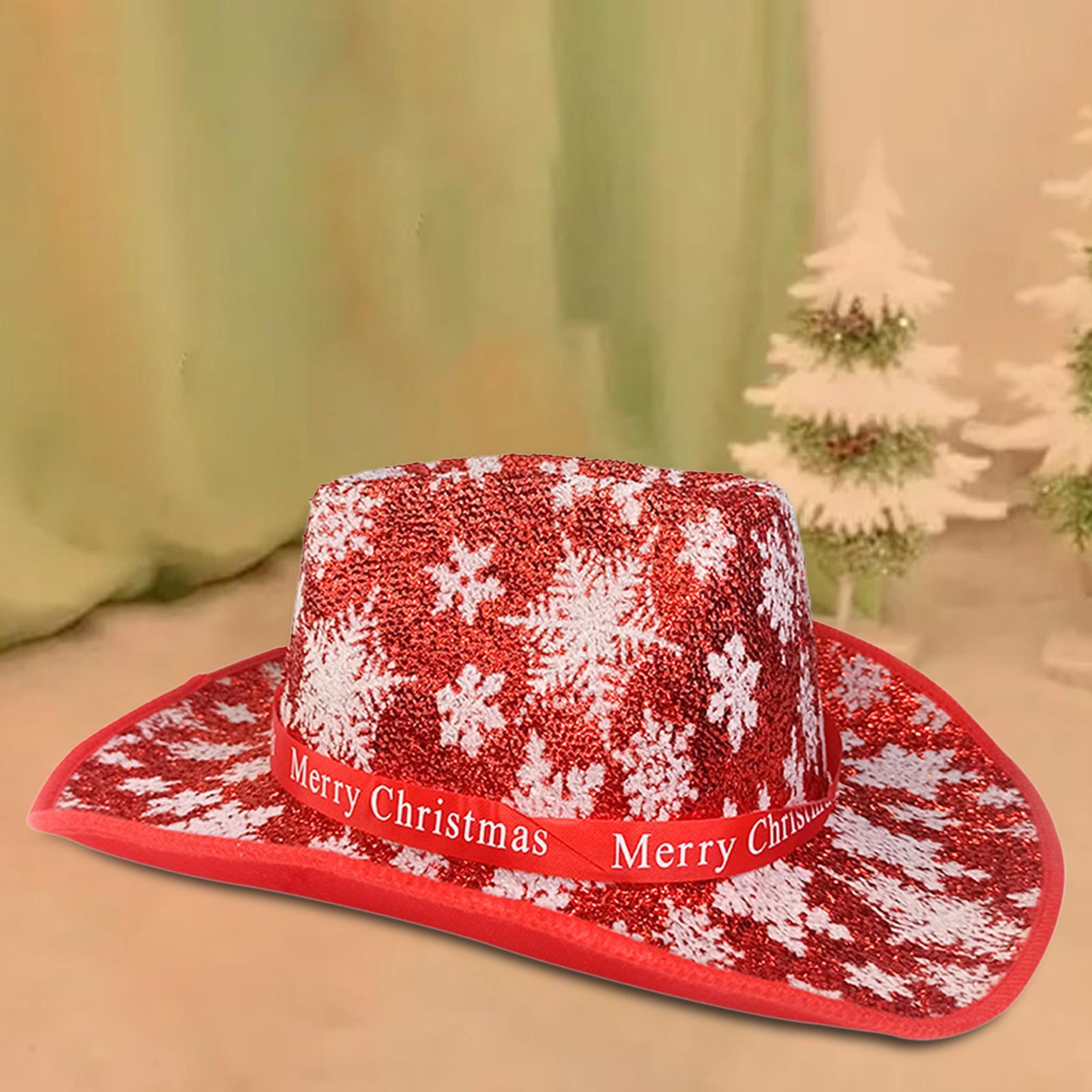 Western Cowboy Hat Wide Brim Cowgirl Hat for Christmas Carnival Costume