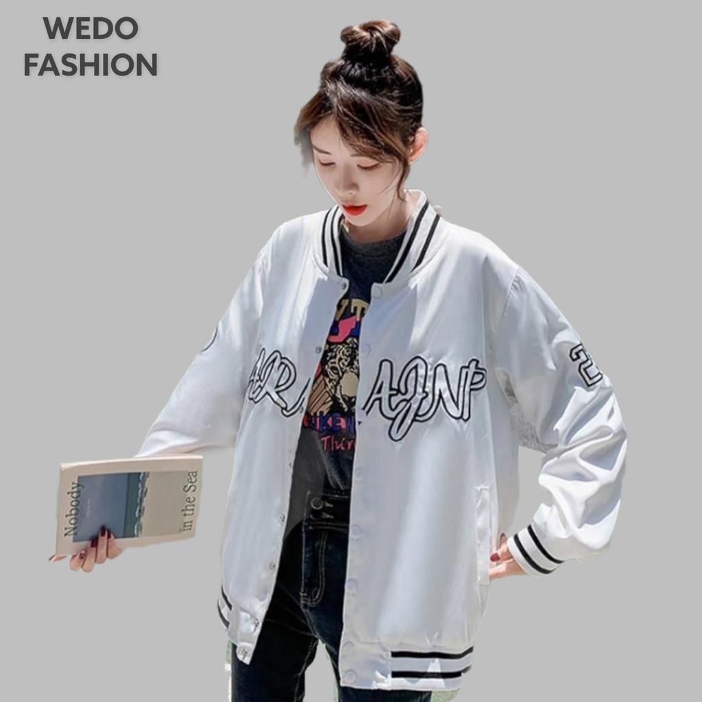 Áo Bomber nữ ARAFAN 23, vải dù hai lớp phối nút bấm, phong cách streetwear cá tính