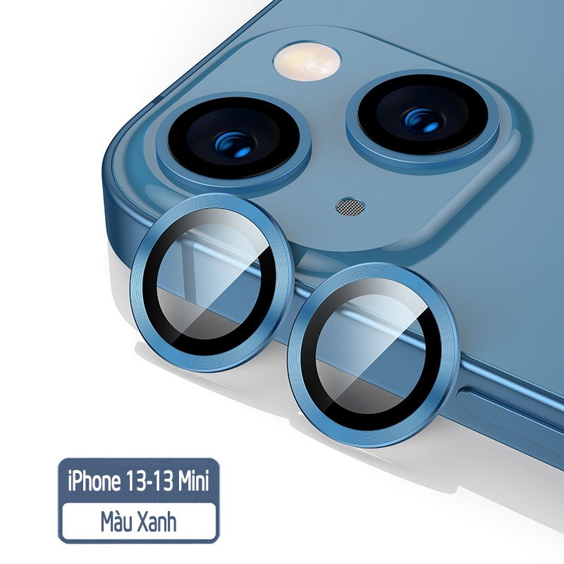 Tặng hộp đựng lens cao cấp - Vòng kim loại titan bảo vệ lens camera cho các dòng iphone 13 / 13mini / 13pro / 13promax - nhiều màu