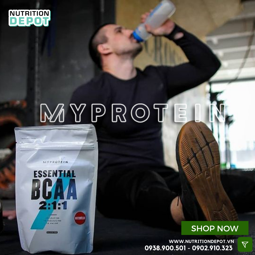 Thực phẩm bổ sung gia tăng sức bền và phục hồi cơ Myprotein Essential BCAA 250g – Nutrition Depot Vietnam