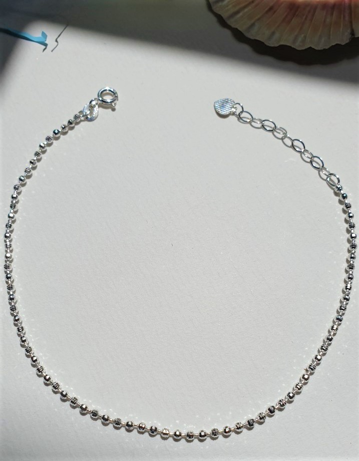 LẮC CHÂN BẠC NgọcHY - Bi Bạc 3mm