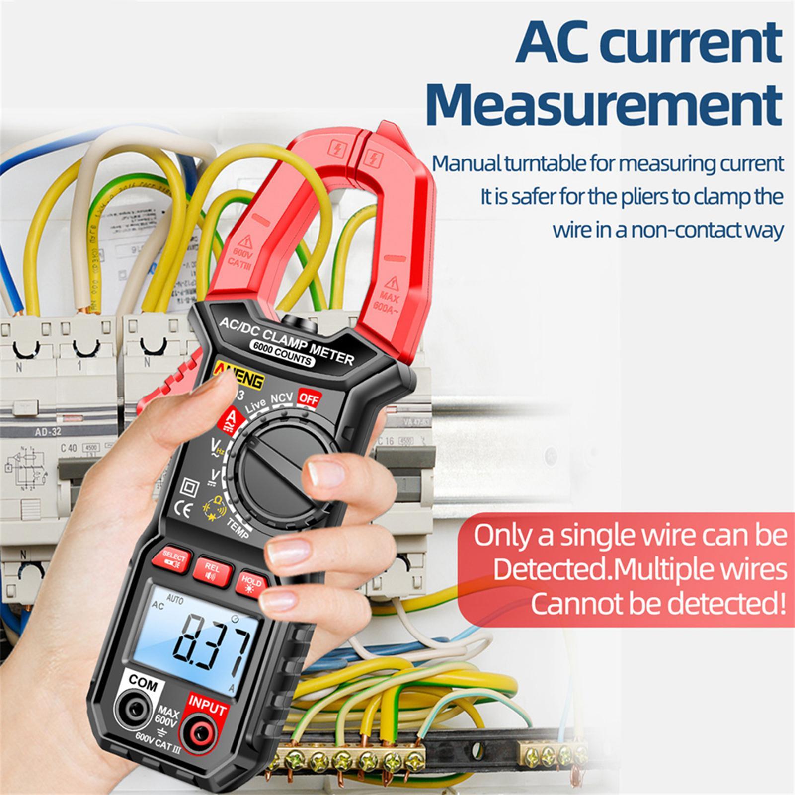 Digital Clamp Meter  DC Current Professional Multimeter 6000 Counts