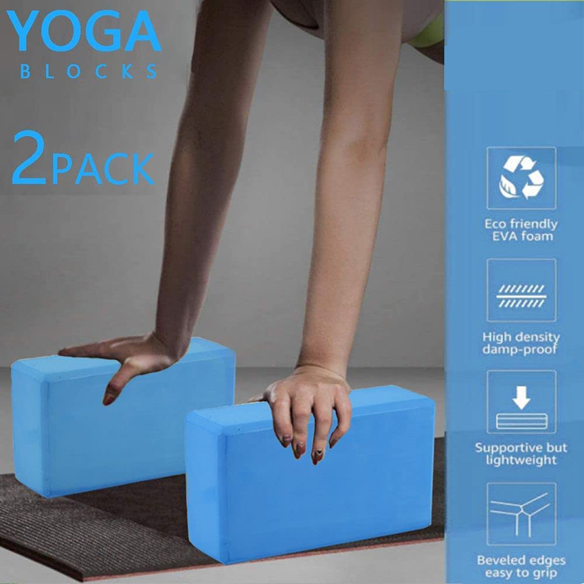 Combo Vòng Tập Yoga Có Gai Bản Rộng 20cm, 2 Gạch Tập Yoga in hoa, Dây Đai Yoga Cotton, Vòng Myring - YOGA QG, Vòng Nhựa ABS Bọc TPE Chịu Lực Cao; Gạch Chất Liệu EVA Bền Đẹp, Không Mùi - Hàng chính hãng