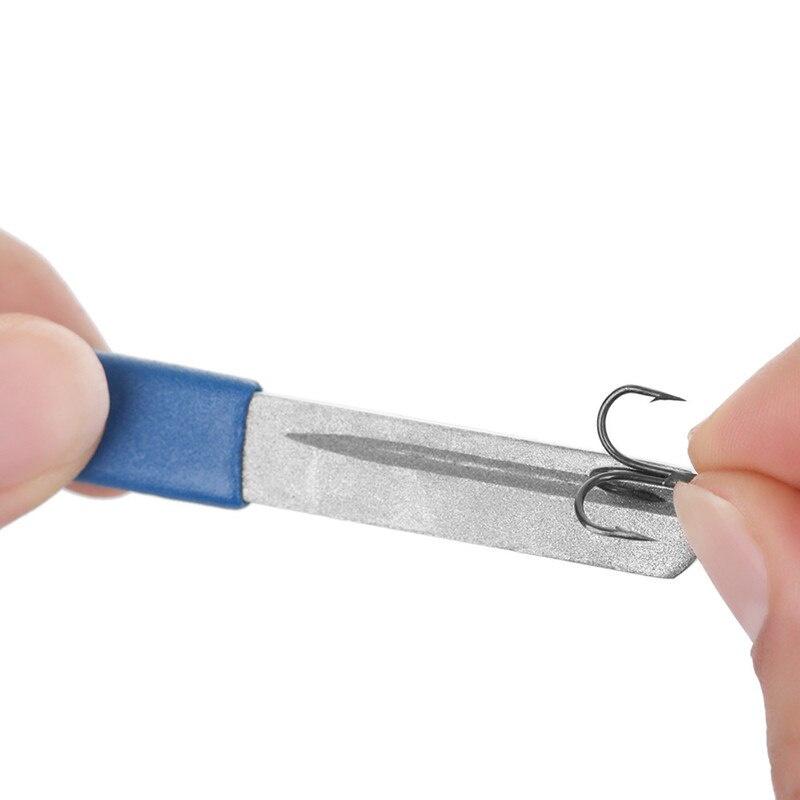 1pcs Hot Portable Outdoor Double Groove Fishing Hook Sharpening Hone New Fishing Grinding Hook Sharpener Tool Fish Accessories