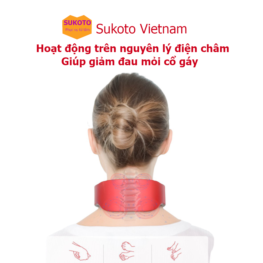 Máy massage cổ vai gáy điện xung 3D